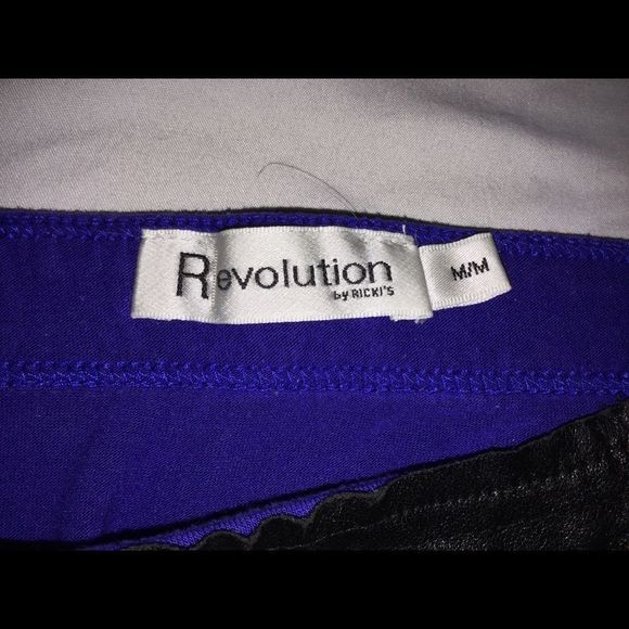 SALE 2for$15 Rickis bejeweled leather blue stretchy square neck tank top​ - Picture 4 of 4